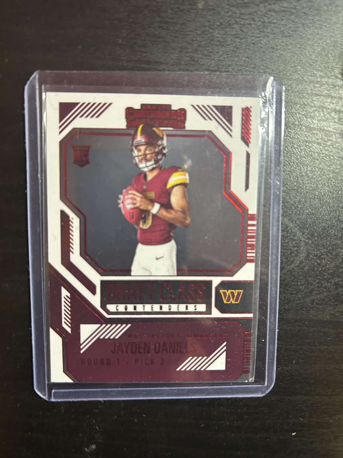 2024 Panini Contenders #2 Jayden Daniels Draft Class Contenders Red