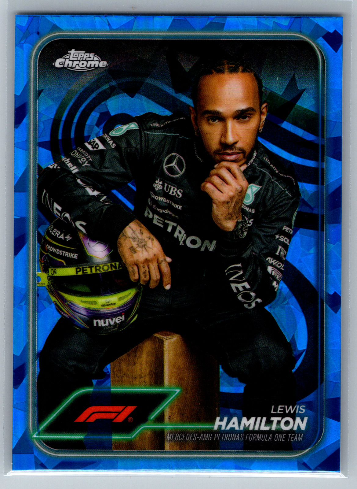 2024 Topps Chrome Sapphire Formula 1 Lewis Hamilton Portrait #6