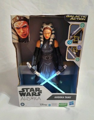 STAR WARS AHSOKA TANO GALACTIC ACTION FIGURE 12'' SOUND EFECTS TALK LIGHT UP