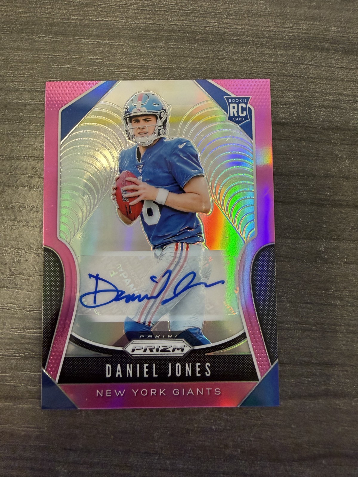 2019 Prizm Daniel Jones Rookie Auto Pink Prizm #302 | Giants Colts Ungraded