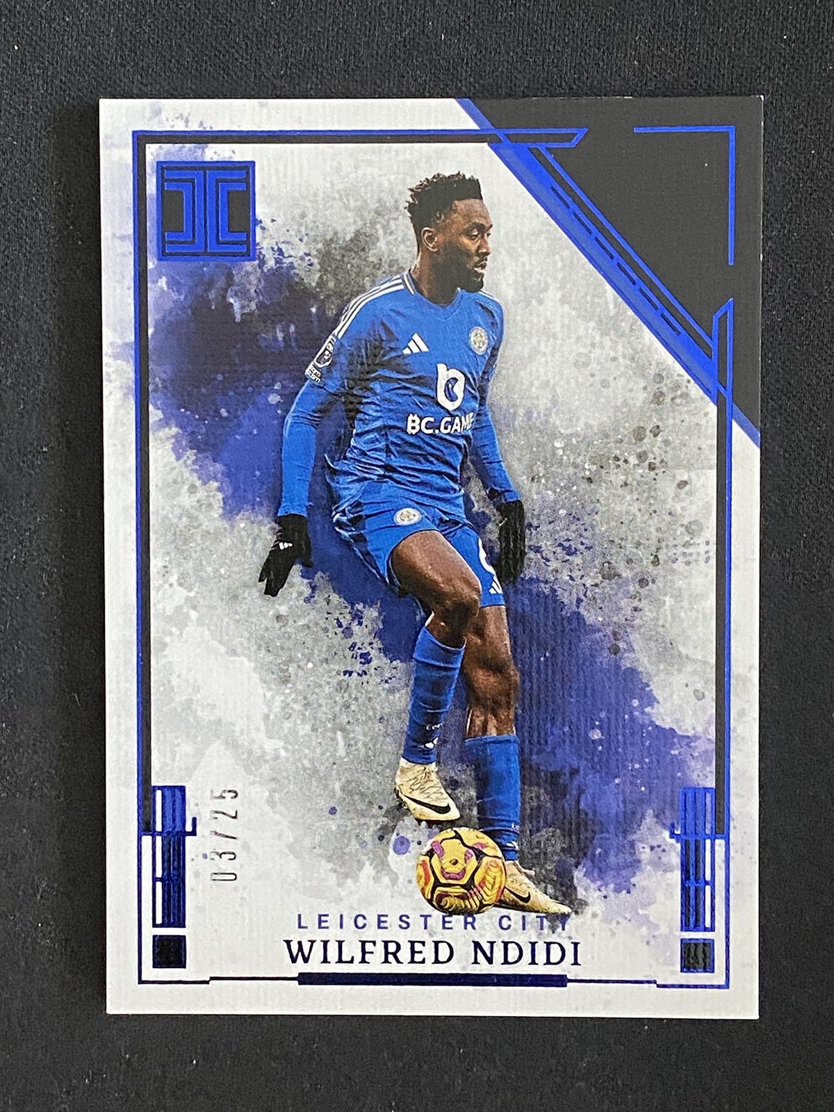 Wilfred Ndidi 2024-25 Panini Impeccable Premier League Blue 03/25 #65
