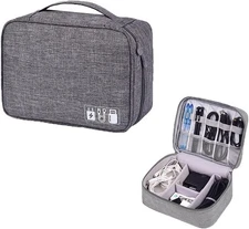 Electronic Accessories Organizer, Portable Travel Cable Storage Bag Tech Pouc...