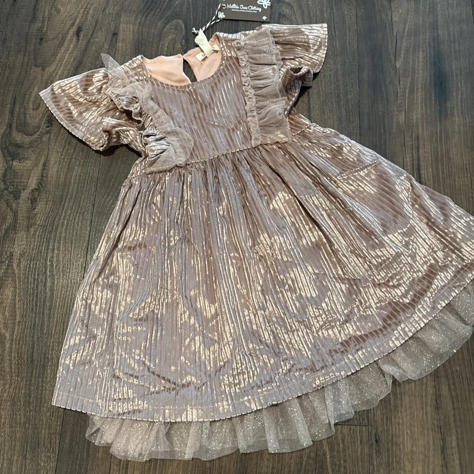 Matilda Jane Just Imagine Kori Girls Wide Ribbed Dress Size 4 NWT - Image 4 of 4