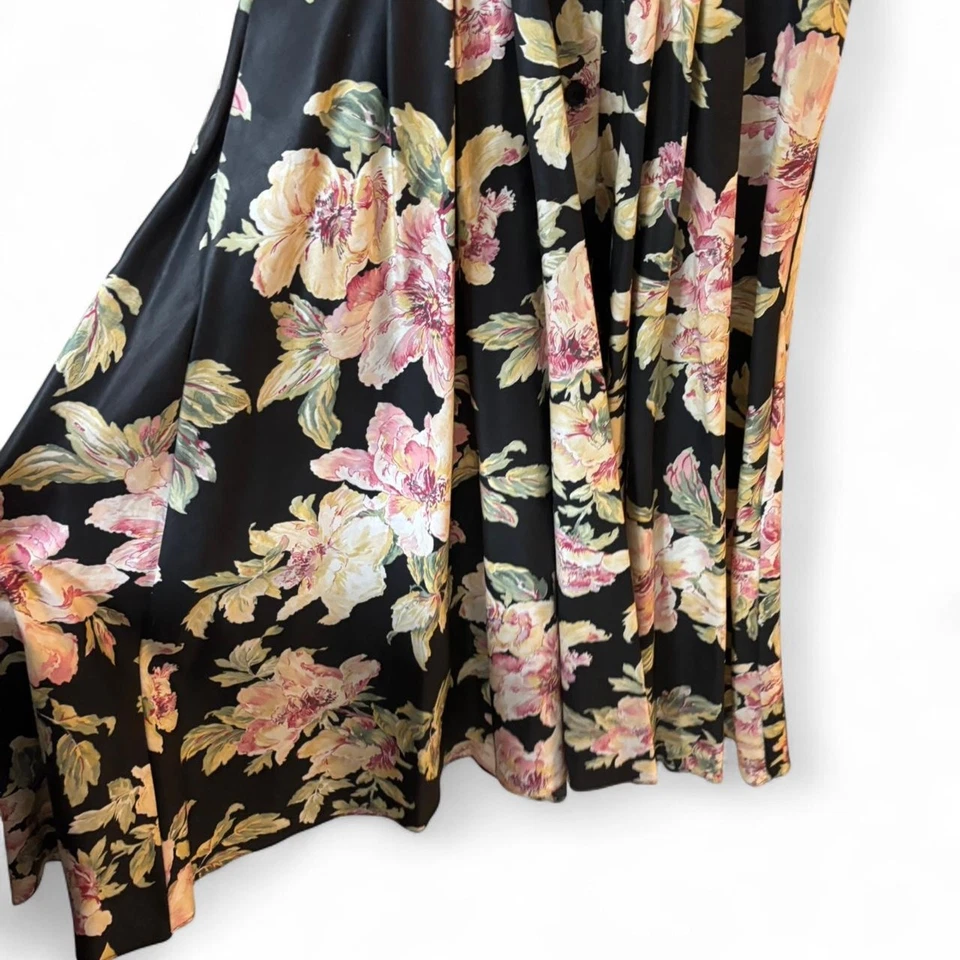 Carol винтажный Anderson California цветочный макси платье - размер 9/10 - Изображение 3 из 4