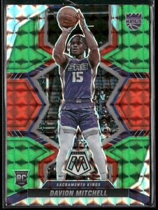2021-22 Panini Mosaic Davion Mitchell Choice Red & Green Rookie #208
