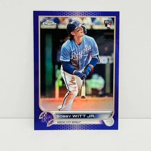 2022 Topps Chrome Update BOBBY WITT JR. Purple Refractor ROOKIE RC #USC35 - B