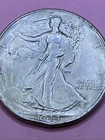 AU 1944 (P) Walking Liberty Half Dollar Almost Unc 90% Silver (1pc)