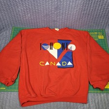 VTG 90 s Toronto Canada Graphic Print Crew Neck Sweatshirt Mens Size XL