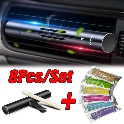 8Pc Set Car Air Vent Perfume Car Air Freshener Flavoring Smell Aroma Car