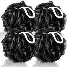 Loofah Sponge Xxl-100G 4 Pack, Bath Sponge Soft Mesh Shower Puff Loofah for Men,