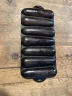 Lodge Cast Iron 7 Stick Corn Cob Cornbread Muffin Mold Pan 27C USA 12.5" VTG