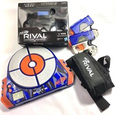 Nerf Rival Combo Lot Pistols /Face Shield/Crossbody Utility Pouch/ Target Game
