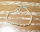 Vintage Barbie Graduated Pearl Necklace Great Lustre! Original Outfit Completer!