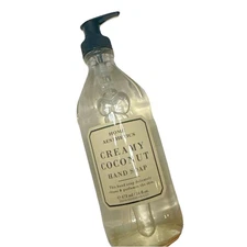 NEW Home Aesthetics Creamy Coconut Hand Soap - Glass bottle - 16 Oz 473ml