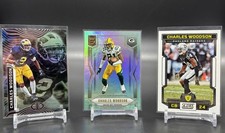 Charles Woodson 3 Card Lot of Base Cards - Michigan, Raiders and Packers