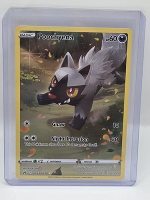 Pokemon Poochyena TCG Holo Ultra Rare Card GG33/GG70 Crown Zenith Near Mint