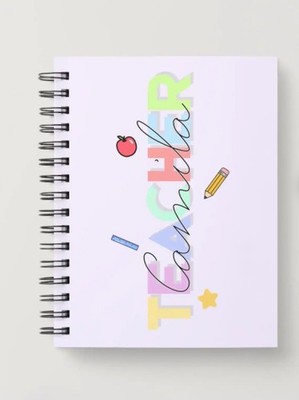 Personalized A5 teacher planner:undated, annual, monthly, weekly and with lesson