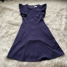 Eliza J Flutter Sleeve Fit & Flare Dress