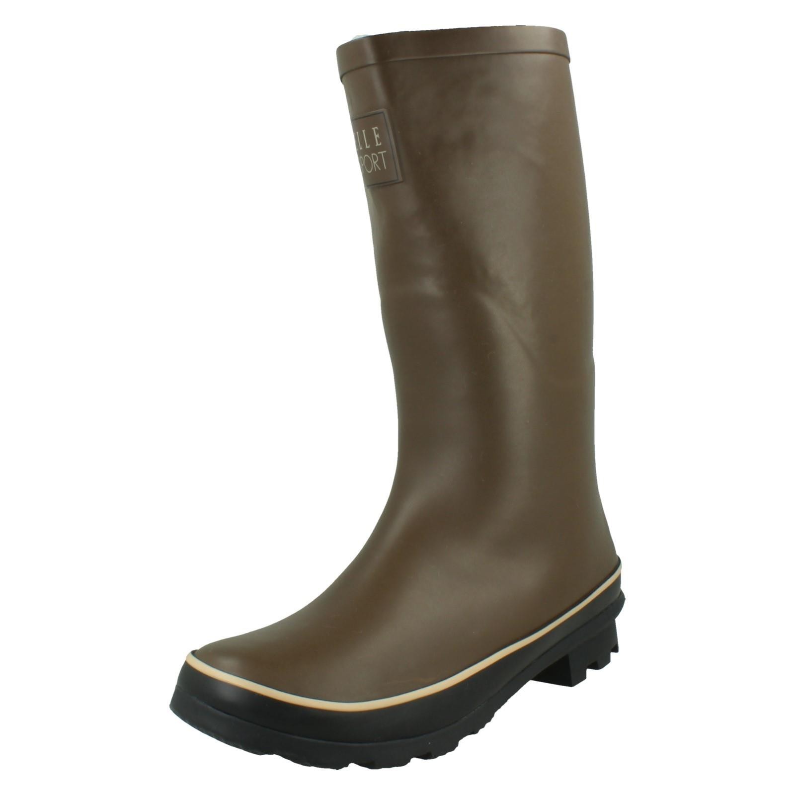 Botas De Agua Para Dama Elle Sport Con Forro De Piel Caliente 'X1R283'