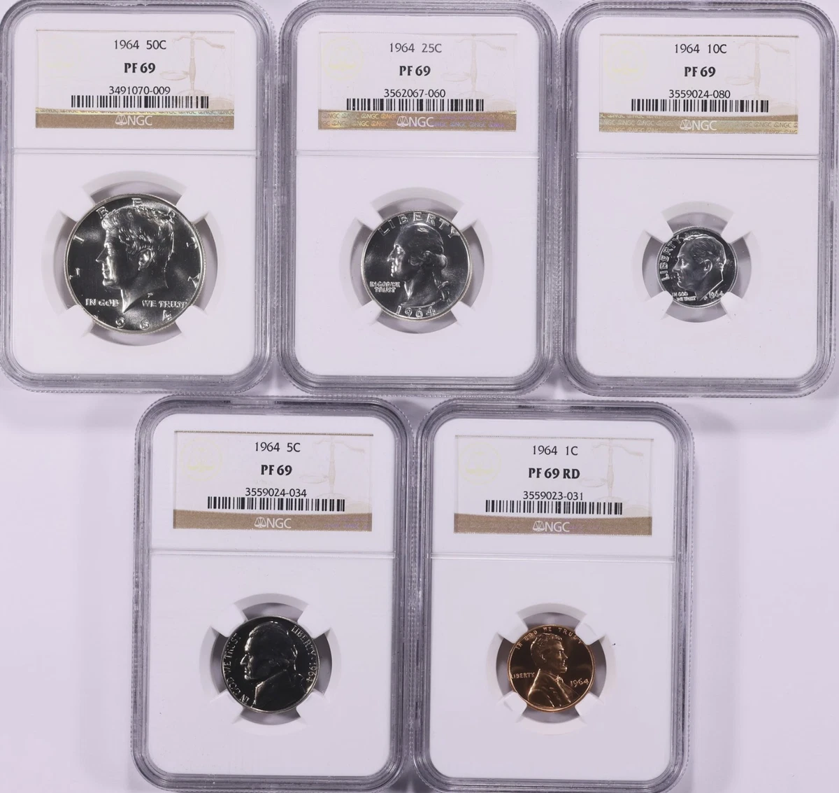 1964年 アメリカ リバティ プルーフ セット　　超美品 NGC 1964 US Coin Proof Sets for sale | eBay