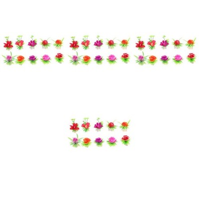  40 PCs Sushi -Servierplatte Ornamente PVC Künstliche Blumenpflanzen Hotel Dish