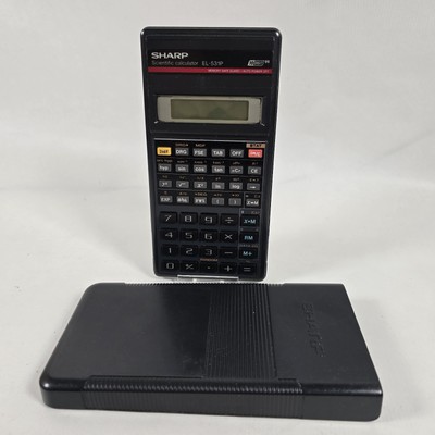 Sharp EL-531P wissenschaftlicher Taschenrechner 10 Ziffern 99 Speicher Safe Guard mit Etui
