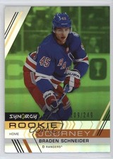 2022 Upper Deck Synergy Rookie Journey Green Home 209/249 Braden Schneider 7l6