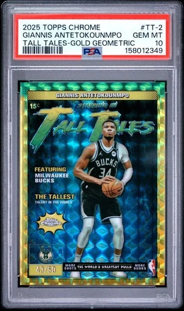 Giannis Antetokounmpo 10 Graded Basketball Sports Trading Cards