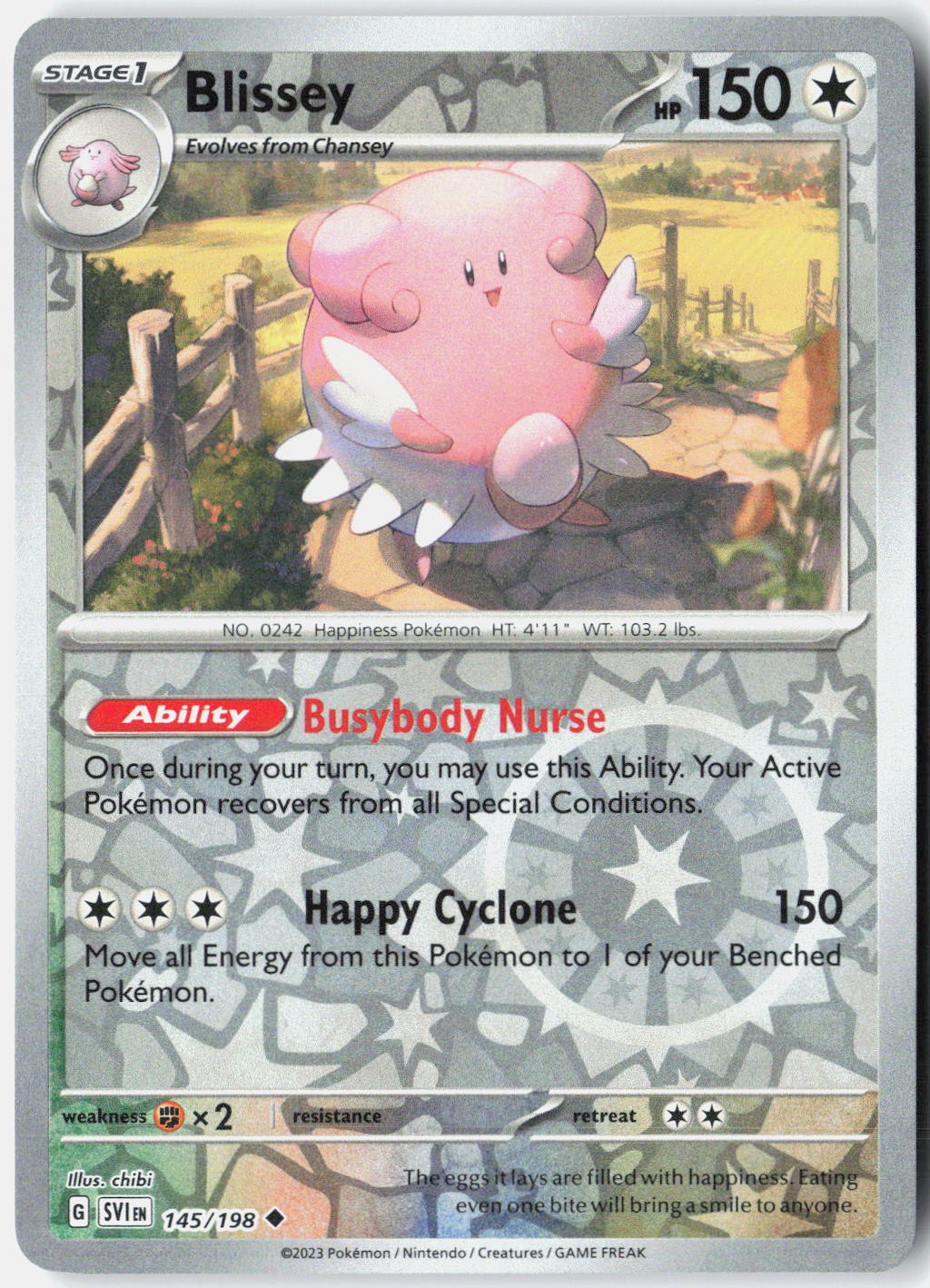 Blissey 145/198 Pokemon Card Holo