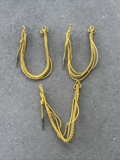 Lot Of 3 Foreign Military Shoulder Cord Aiguillette (AA913