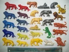 28 RARE MARX MPC SUPER CIRCUS LIONS TIGERS CATS JUNGLE ANIMALS 1/32 54MM 60MM