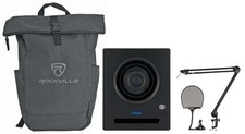 Presonus Eris Pro 4 4" Powered Studio Monitor Mic Boom Arm Pop Filter Backpack
