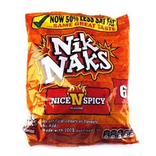 KP Nik Naks Nice ‘n’ Spicy 6 Pack 150g