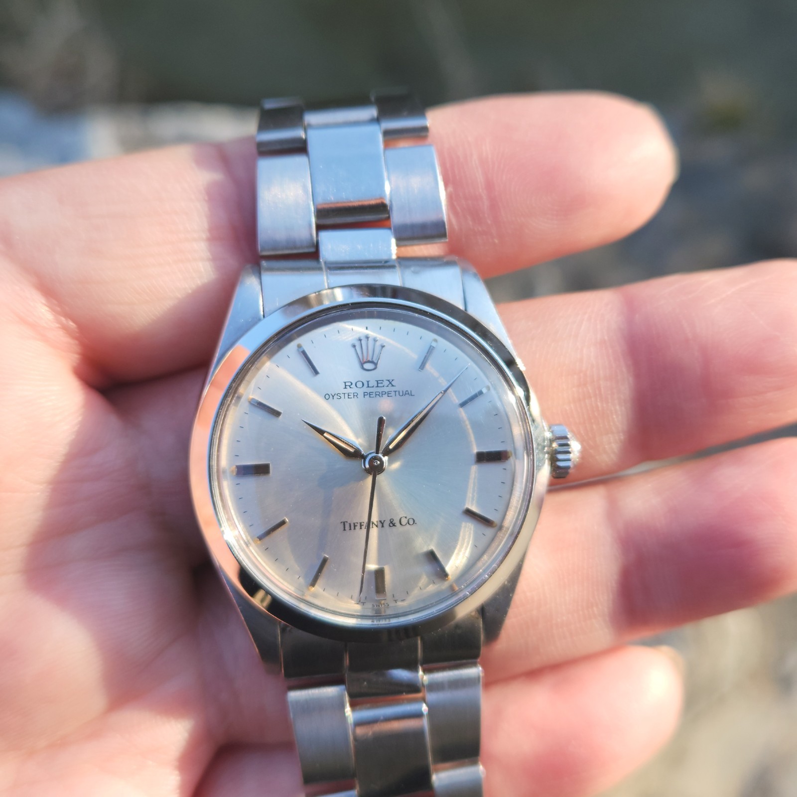 VINTAGE ROLEX 5552 OYSTER PERPETUAL CAL 1520 AUTOMATIC MEN`S DRESS WATCH 1957`S