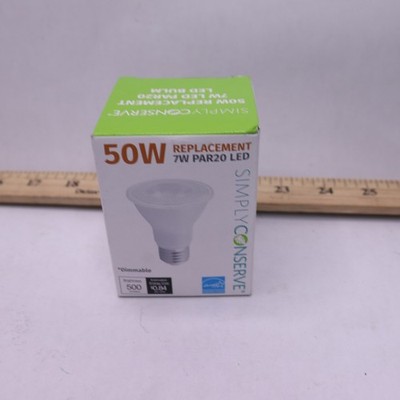 Simply Conserve Par 20 Dimmable E26 LED Light Bulb LPAR20D7W27KV50