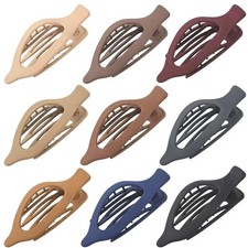 Multicolor Matte Claw Clips  9 Pack for All-Hair Types - Comfortable Design