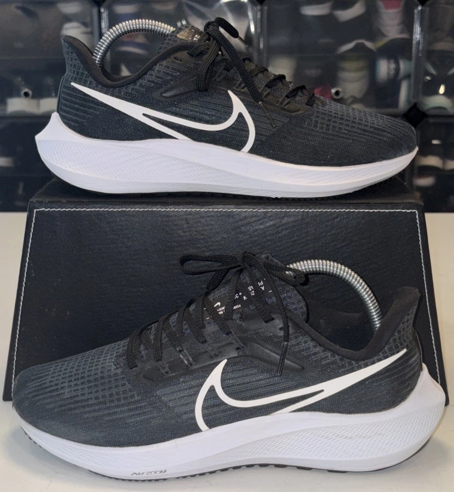 Nike Air Zoom Pegasus 39 Extra Wide Black Dark Smoke Grey for Sale