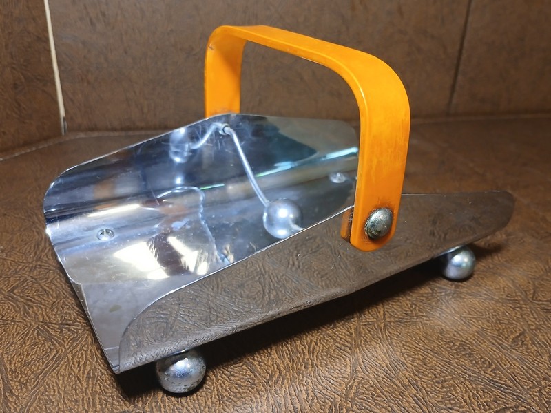 Vintage 1930s Chase Chrome Art Deco Napkin Holder w/ Catalin / Bakelite Handle