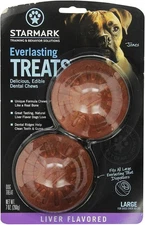 StarMark EVERLASTING DOG TREAT Hard Chew LIVER LARGE - 2 Pack