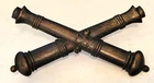 Civil War Era Artillery Crossed Cannons Device Older Reproduction