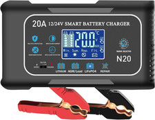 Battery Charger 0-20A 12V and 24V Lithium, Lifepo4, Lead Acid Agm/Gel/Sla , Sma