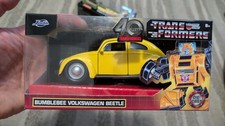 JADA 1:32 TRANSFORMERS BUMBLEBEE VOLKSWAGEN BEETLE retro