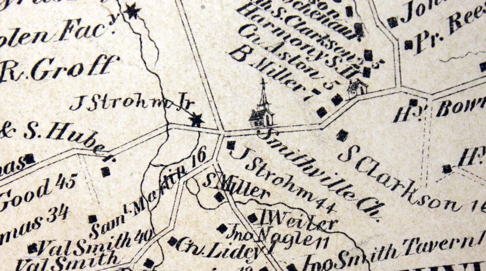 1875 Plat Map Providence Township Lancaster County Pennsylvania Genealogy - Image 3 of 4