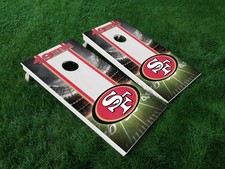 VINYL WRAPS Cornhole Board DECALS San Francisco 49ers 01 Bag Game Stickers