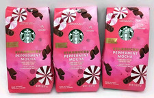 3 Bag Starbucks PEPPERMINT MOCHA Flavored Ground Coffee 11 oz Limited Edition