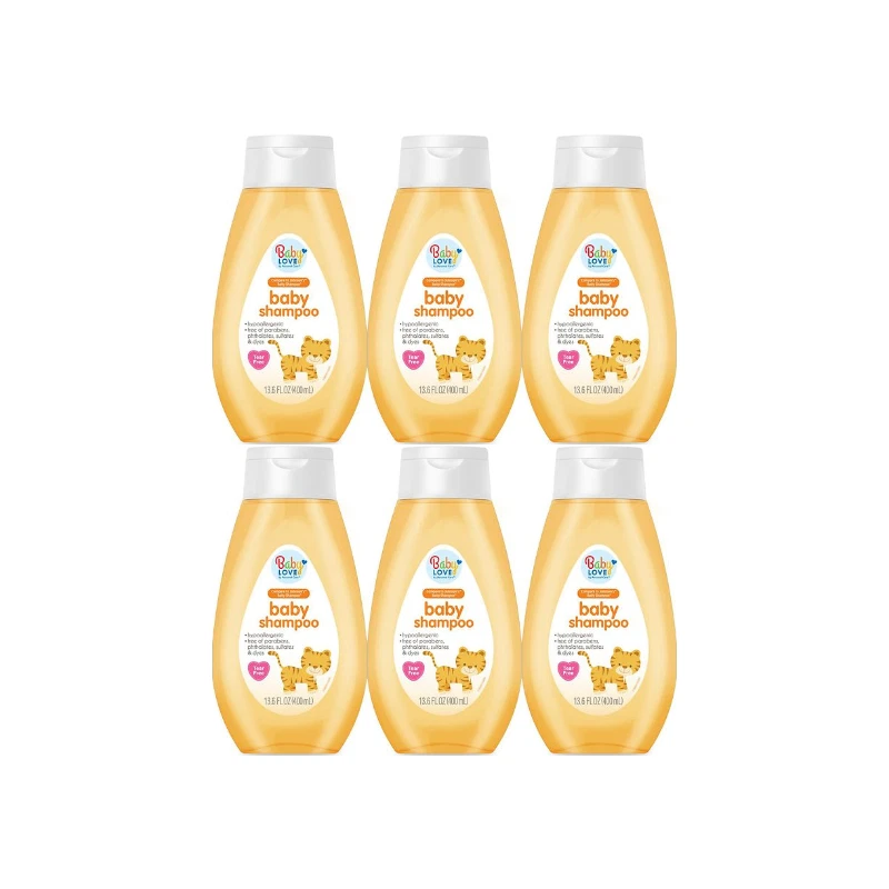 Baby Shampoo by Baby Love - Hypoallergenic, 13.6oz (400ml) (Pack of 6)