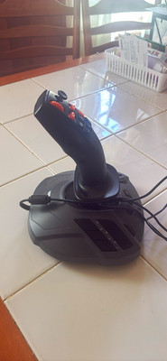 Thrustmaster Wired PC Flight Joystick, Programmable, Black/Orange