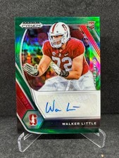 WALKER LITTLE 2021  PRIZM DRAFT DRAFT PICKS AUTO GREEN PRIZM #DPA-WAL RC SP