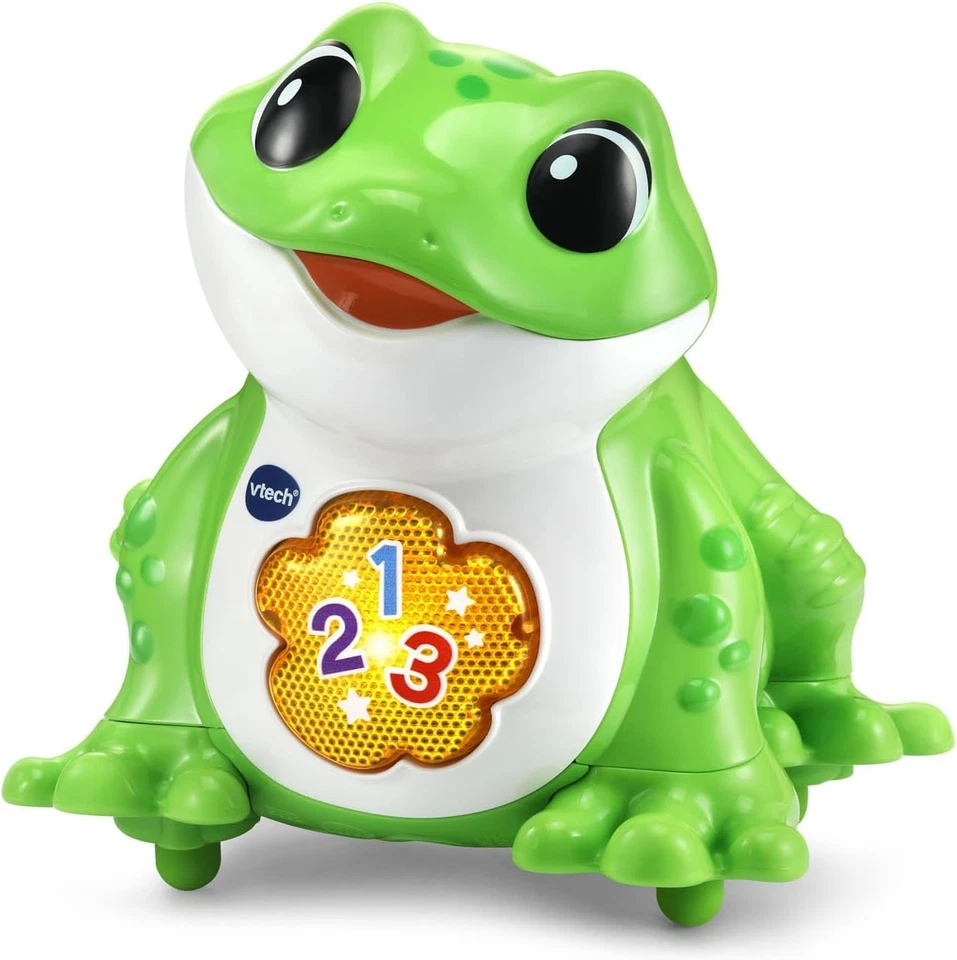 Juguete de aprendizaje VTech Bounce and Laugh Frog para niños pequeños  Foto 2 de 4