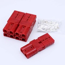50 Amp 6Gauge Battery Quick Disconnect Wire Harness Plug Kit for Red-6awg